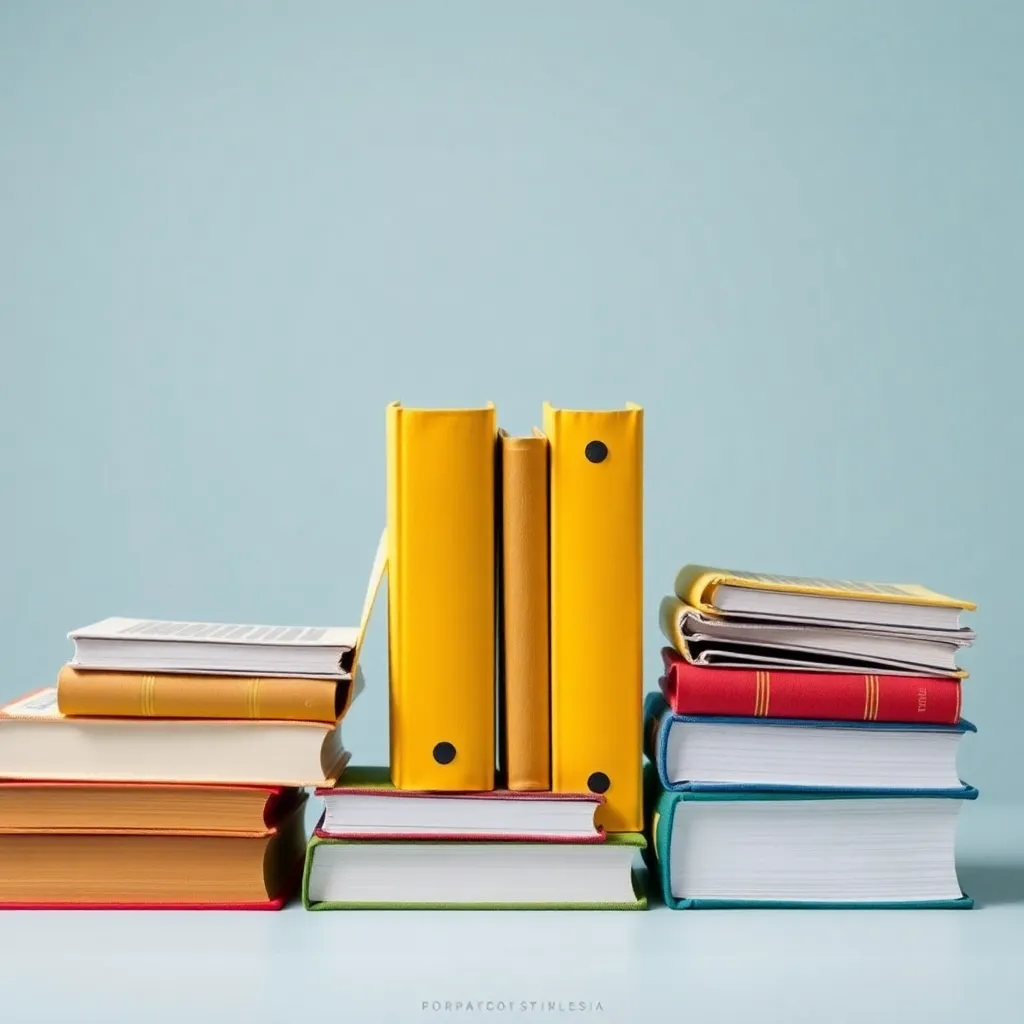 Sesión de capacitación con libros y documentos estatales en colores guinda y amarillo, representando formación profesional en contratos públicos
